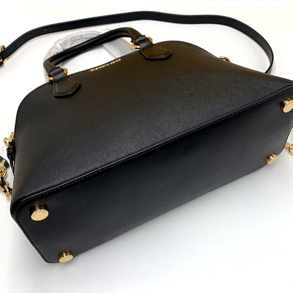 MICHAEL KORS
(NWT
Veronica Medium Saffiano Leather Dome
Satchel BLACK COLOR - Picture 13 of 14